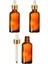 Amber Şişe Cam Damlalık 50 ml 3 Adet 1