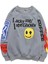Mad Girls Füme Baskılı Oversize Sweatshirt MG1207 1