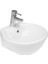 Güral Mobilya Üstü Lavabo Oval Armatür Delikli - Beyaz 42 cm 1