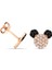 Kız Çocuk Mickey Mause 925 Ayar Gümüş Küpe 1
