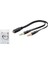 HN4611 Slim Mikrofon Kulaklık Ayırıcı Kablo 20CM 2