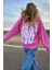 Mad Girls Pembe Sırt Baskılı Sweatshirt MG1220 1