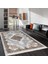 Bazaarforum Dekoratif Saçaklı Mermer Desen Yeni Model Pvc Deri Kaymaz Taban Dijital Baskı Halı 80X300 cm CK-522 1