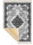 Bazaarforum Dekoratif Saçaklı Mermer Desen Yeni Model Pvc Deri Kaymaz Taban Dijital Baskı Halı 130X180CM CK-523 3
