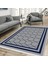 Bazaarforum Dekoratif Saçaklı Mermer Desen Yeni Model Pvc Deri Kaymaz Taban Dijital Baskı Halı 160X230CM CK-536 1