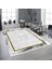 Bazaarforum Dekoratif Saçaklı Mermer Desen Yeni Model Pvc Deri Kaymaz Taban Dijital Baskı Halı 130X180CM CK-571 1