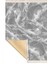 Bazaarforum Dekoratif Saçaklı Mermer Desen Yeni Model Pvc Deri Kaymaz Taban Dijital Baskı Halı 80X140CM CK-635 3