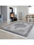 Bazaarforum Dekoratif Saçaklı Mermer Desen Yeni Model Pvc Deri Kaymaz Taban Dijital Baskı Halı 100X140 cm CK-633 1