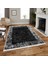 Bazaarforum Dekoratif Saçaklı Mermer Desen Yeni Model Pvc Deri Kaymaz Taban Dijital Baskı Halı 80X300 cm CK-640 1