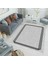Bazaarforum Dekoratif Saçaklı Mermer Desen Yeni Model Pvc Deri Kaymaz Taban Dijital Baskı Halı 80X300 cm CK-651 1