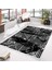 Bazaarforum Dekoratif Saçaklı Mermer Desen Yeni Model Pvc Deri Kaymaz Taban Dijital Baskı Halı 80X200CM CK-661 1