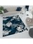 Bazaarforum Dekoratif Saçaklı Mermer Desen Yeni Model Pvc Deri Kaymaz Taban Dijital Baskı Halı 80X140CM CK-669 1