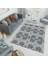Bazaarforum Dekoratif Saçaklı Mermer Desen Yeni Model Pvc Deri Kaymaz Taban Dijital Baskı Halı 80X200CM CK-678 1