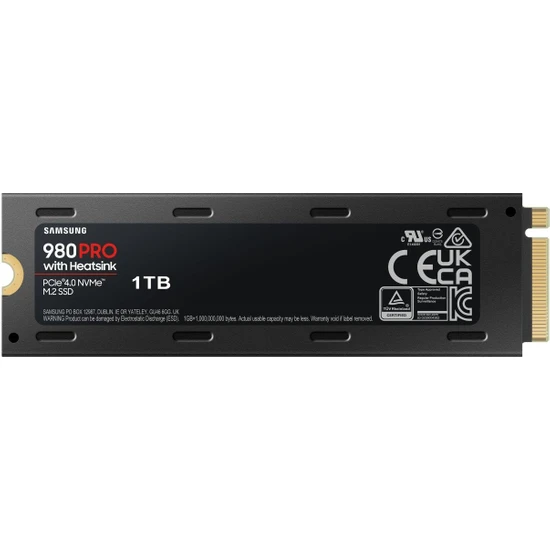 Samsung 1TB 980 Pro Soğutuculu PCIe 4.0 x4 NVMe™ 1.3c 7.000MB-5.000MB/sn M.2 (2280) SSD MZ-V8P1T0CW SSD