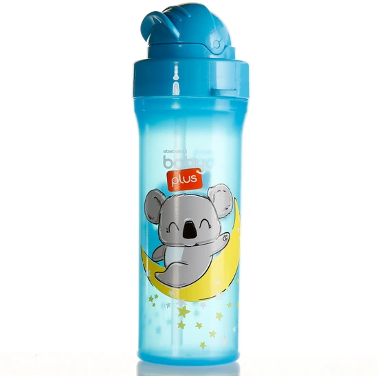 Baby Plus Desenli Pipetli Matara Mavi 310CC