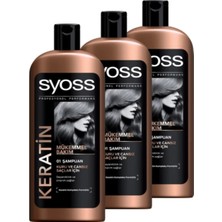Syoss Keratın Mükemmelliği Şampuan 550 ml 3 Adet