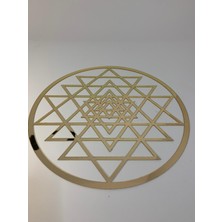 Buketiket Sri Yantra 1 mm Pleksi Duvar Sticker