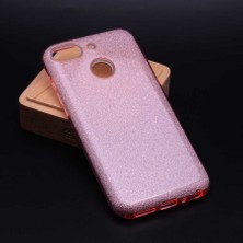 MobaxAksesuar General Mobile 8 Go Kılıf Simli Parlak Shining Kapak Rose Gold