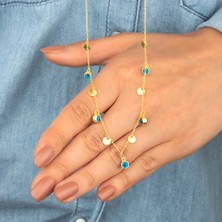 Miavi Silver 925 Ayar Gümüş Pullu Nazar Yolu Kolye 