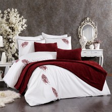 Minelya Home Collection 3 Parça Diamond Kadife Yatak Runner ve Yastık Kılıfı Seti