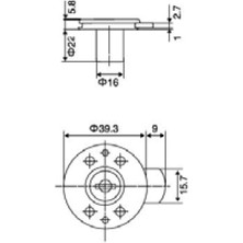 Canex Yuvarlak Çekmece Kilidi 16 mm