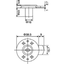 Canex Yuvarlak Çekmece Kilidi 19 mm