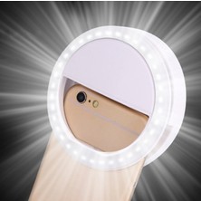 Tuğra Ticaret Kolay Şarjlı Ledli Telefon Selfie Işığı Üç Işık Ayarlı