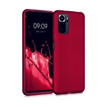 Eonaks Xiaomi Redmi Note 10 Pro Kırmızı Silikon Rubber Kılıf Arka Kapak Kırmızı