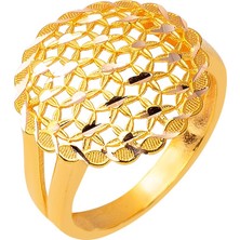 Bilezikci Yaşam Çiçeği 14 Ayar Altın Yüzük