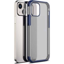 Microsonic Apple iPhone 13 Mini Kılıf Frosted Frame Lacivert