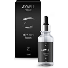 Axwell Kaş Şekillendirici Wax (Kaş Sabitleyici) 30ML& Kaş Kirpik Güçlendirici, Besleyici, Uzatıcı, Dolgunlaştırıcı Bakım Serumu 30ML