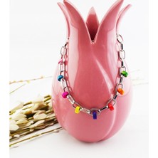 BijuStore Renkli Ahşap Boncuk Kadın Halhal