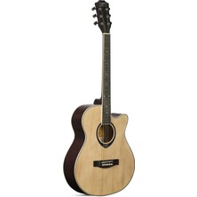 Zopran Zoppran Akustik Gitar Zebrawood