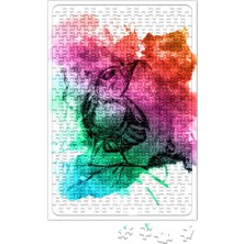 Baskı Dükkanı Aquarele Bird Puzzle 240 Parça Yapboz