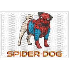Baskı Dükkanı Spider Dog Pug Köpek Puzzle 240 Parça Yapboz