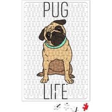 Baskı Dükkanı Pug Life Köpek 02 Puzzle 240 Parça Yapboz