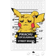 Baskı Dükkanı Pikachu Bad Boy Pokemon Puzzle 240 Parça Yapboz