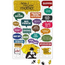 Baskı Dükkanı How I Meet You Mother Qut Puzzle 240 Parça Yapboz