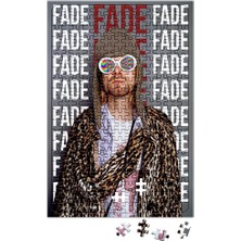 Baskı Dükkanı Kurt Cobain Fade 99 Puzzle 240 Parça Yapboz