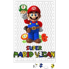 Baskı Dükkanı Super Mario Vegan Puzzle 240 Parça Yapboz