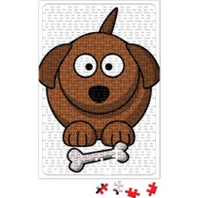 Baskı Dükkanı Dog Baby Forest Pug Köpek Puzzle 240 Parça Yapboz