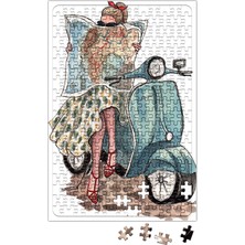 Baskı Dükkanı Vespa Travel Puzzle 240 Parça Yapboz