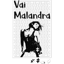 Baskı Dükkanı Anitta Vai Malandra Puzzle 240 Parça Yapboz