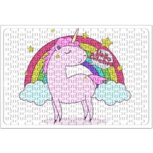 Baskı Dükkanı Hello Bitches Bebek Unicorn Puzzle 240 Parça Yapboz