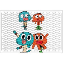 Baskı Dükkanı Gumball Cartoon Network Puzzle 240 Parça Yapboz