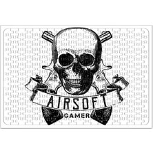 Baskı Dükkanı Airsoft Gamer White Puzzle 240 Parça Yapboz