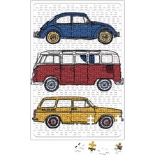 Baskı Dükkanı Vintage Volkswagen Puzzle 240 Parça Yapboz