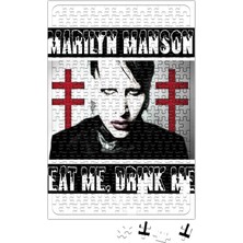Baskı Dükkanı Marilyn Manson Puzzle 240 Parça Yapboz