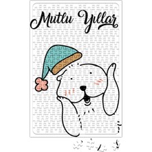 Baskı Dükkanı Sevimli Su Samurları Ile Mutlu Yıllar Puzzle 240 Parça Yapboz