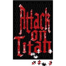 Baskı Dükkanı Attack On Titan Font Logo Puzzle 240 Parça Yapboz